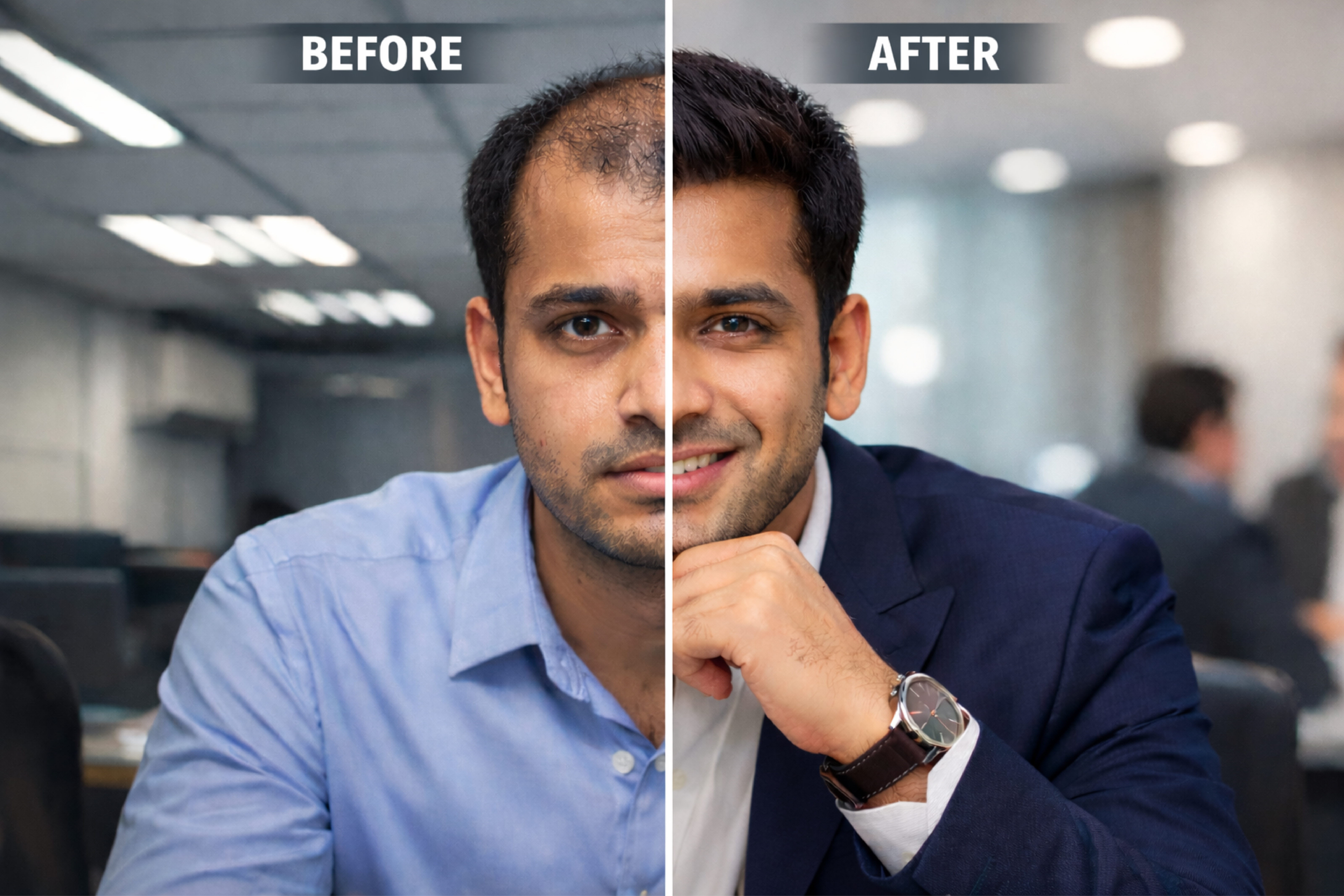 before and after become hero